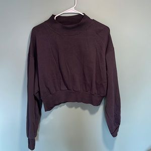 Grey mock neck sweatshirt size Medium